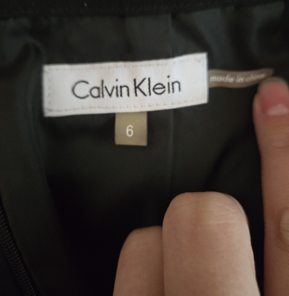 Calvin Klein Basic Black Suiting Pencil Skirt Siz… - image 4
